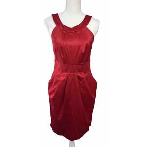 Teeze Me Women's Sleeveless Mini Fit Flare Party Dress Red Size 5